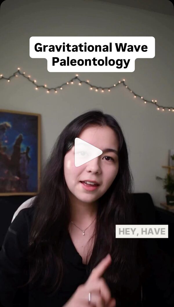 Anna Liu introducing gravitational-wave paleontology in a Rakiura Labs video